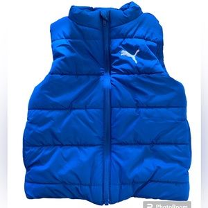PUMA kids puffer vest blue size XXS (3/4 yo)